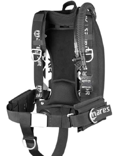 Gav tecnico mares xr-rec silver single backmount set