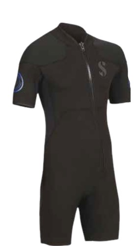 Muta umida scubapro oneflex 2.5mm shorty c/zip frontale uomo
